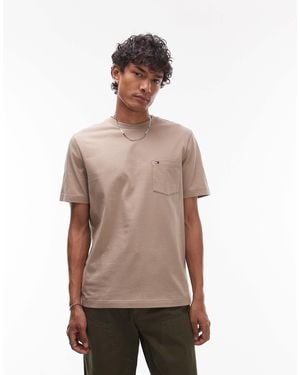 Tommy Hilfiger Essential Pocket T-shirt - Natural