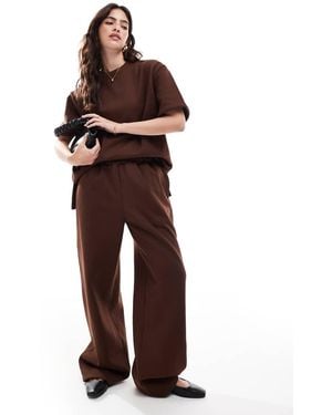 ASOS Oversized Barrel Leg jogger Co-ord - Brown