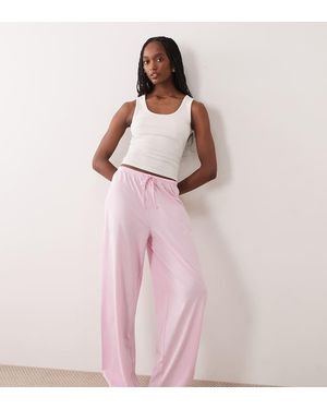 ASOS Asos Design Tall Mix & Match Cotton Pyjama Trousers - Pink
