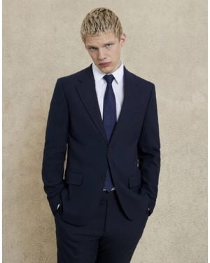 River Island Slim Suit Jacket - Blue