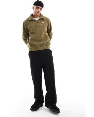 HUNTER – leigh – pullover aus sherpa-fleece - Grün