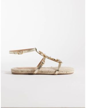 South Beach Starfish Flat Sandals - Metallic