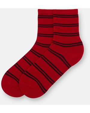 Pull&Bear – lange socken - Rot