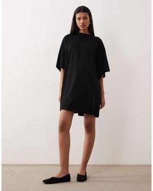 ASOS Batwing T-shirt Mini Dress - Black