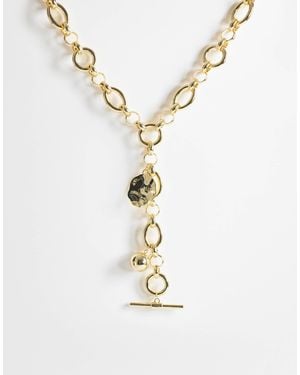 TOPSHOP – lana – oversized-halskette - Mettallic