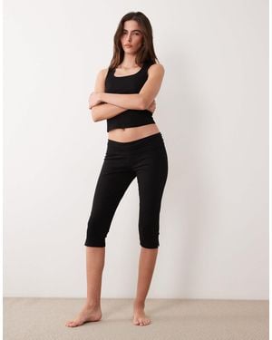 ASOS – mix & match – pyjama-caprihose - Natur