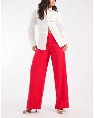 Object Pantalon ample et élégant - corail vif - Rouge