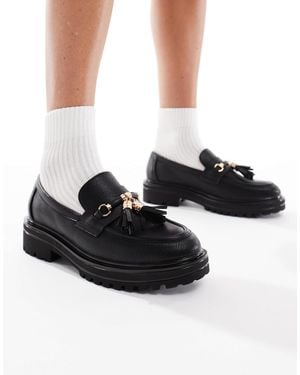 SEQWL Jeep Chunky Tassel Loafers - Black