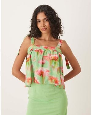 ASOS Double Layer Mini Dress - Green
