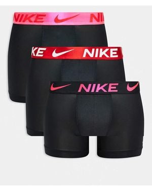 Nike Essential Microfibre 3 Pack Boxer Brief - Black