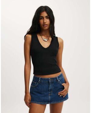 Cotton On Original Denim Skort - Blue