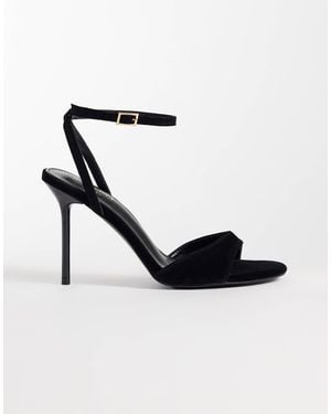 SIMMI Simmi London Wide Fit Wynna Classic Heeled Sandal - White