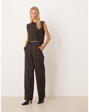 JJXX Pinstripe Co Ord Trousers - Natural