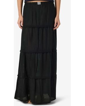 Noisy May Maxirock mit hoher taille - Schwarz