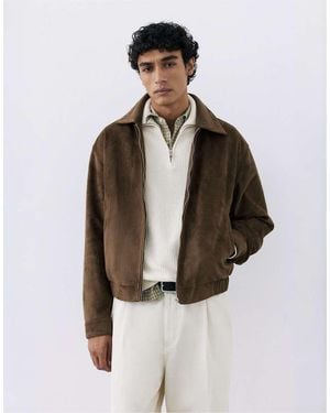 Pull&Bear Jack Van Imitatiesuède - Bruin