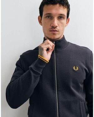 Fred Perry Zip Through Sweatshirt - Blue