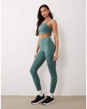 4505 Icon Active Bum Sculpt High Waist Gym Legging With Inner Pocket - Green