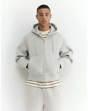 Pull&Bear Kapuzenjacke mit reißverschluss - Grau