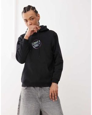 Santa Cruz Planet Graphic Logo Hoodie With Back Print - Black