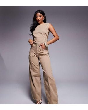 ASOS Asos X The Sourced Collection Backless Co-ord Top With Belt - Multicolour