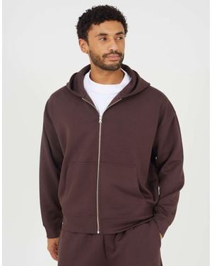 Brave Soul – locker geschnittene kapuzenjacke - Braun