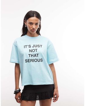 Collusion Oversized T-Shirt Met Slogan - Wit