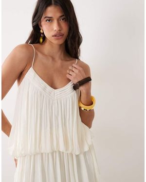 Gina Tricot Mini Strappy Dress - Natural