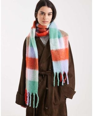 Pieces Medium Super Soft Tassle Scarf - Red