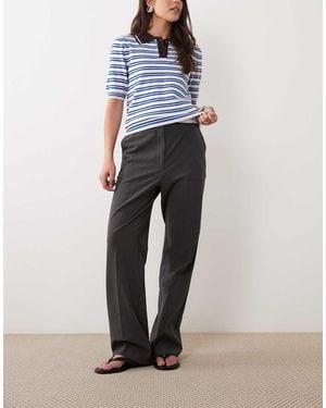ASOS Tailored Slim Straight Trousers - Grey