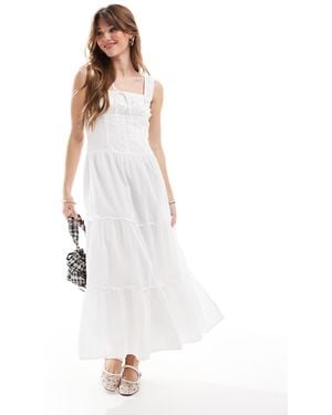 Cotton On Cotton On Aria Corset Detail Maxi Dress - White