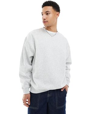 Weekday – oversize-sweatshirt - Weiß