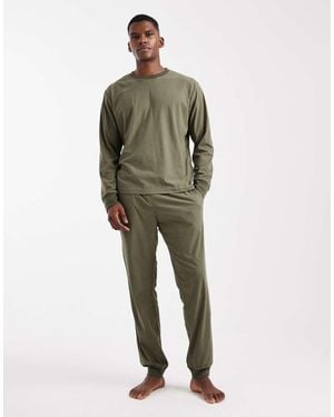Jack & Jones Conjunto De Estar Por Casa Caqui De -Verde