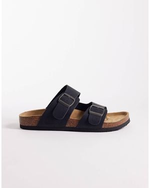Jack & Jones Soft Faux Suede Sandals - Blue