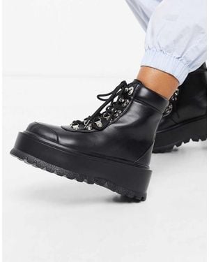 Koi Footwear Hyrda Vegan Flatform Hiker - Blue