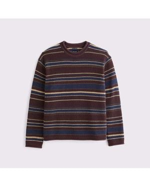 Abercrombie & Fitch Cotton Waffle Roll Neck Jumper - Brown