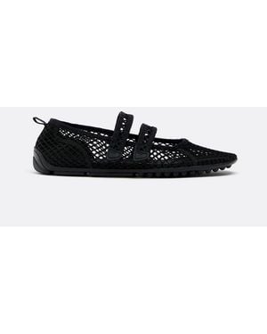 Stradivarius Die-Cut Sports Ballet Flats - White