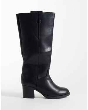 SEQWL Byron bottes montantes à enfiler au genou es - Noir