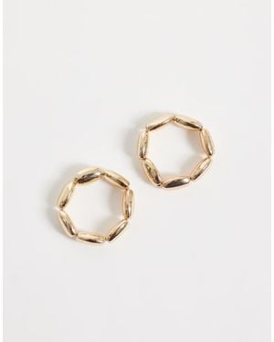 ASOS Confezione Multipack Di Anelli Elasticizzati Dorati - Neutro