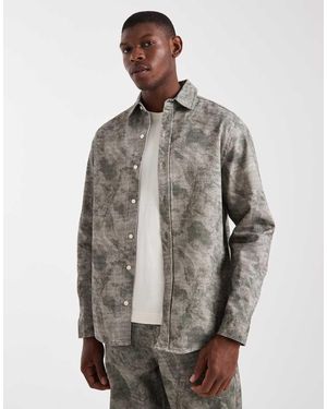 ASOS Co-ord Long Sleeve Shirt - Grey