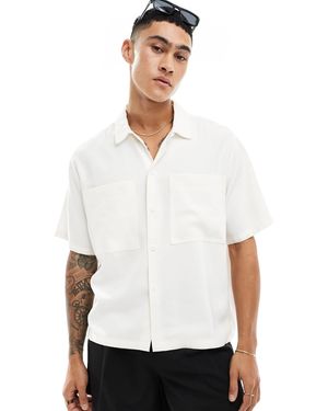 Bershka – hochwertiges hemd - Weiß