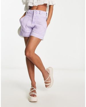 BOSS Boss 1.0 Denim Shorts - Purple