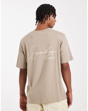JJ Rebel T-shirt avec imprimé au dos - marron - Neutre