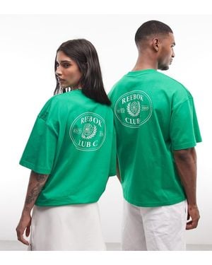 Reebok T-Shirt Met Grafische Print - Groen