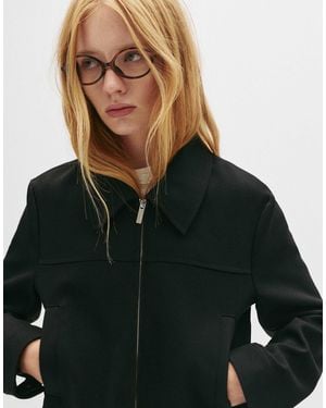 Pull&Bear – taillierte jacke - Schwarz