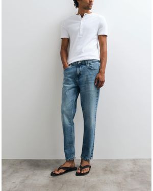 Mango Jeans mit schmal zulaufendem bein - Blau