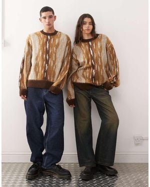 Collusion Unisex Knitted Jumper - Blue