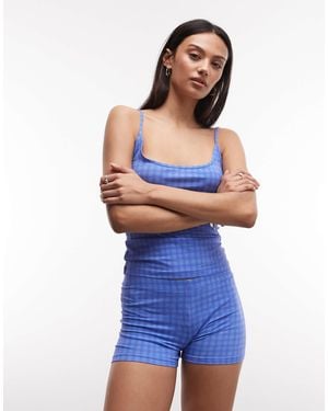 Monki Hotpants Co-ord - Blue