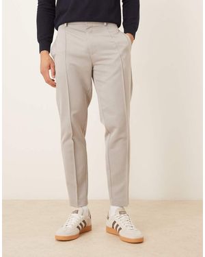 ASOS Smart Tapered Trousers - Natural