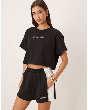 Calvin Klein Logo Boy Shorts - Black
