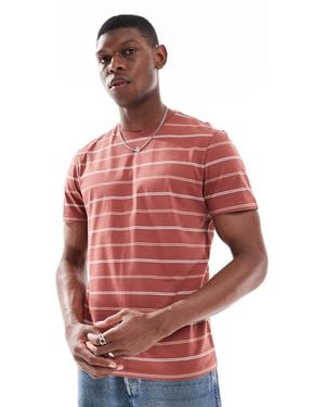 New Look T-shirt à rayures - rouille - Rouge
